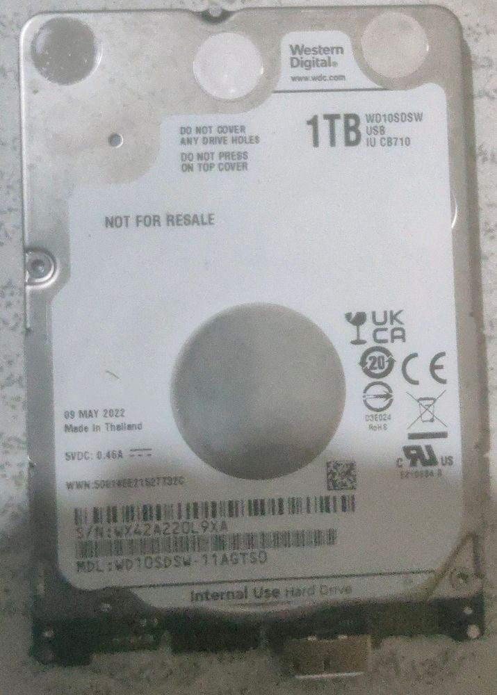 Western Digital 1TB Hard Drive