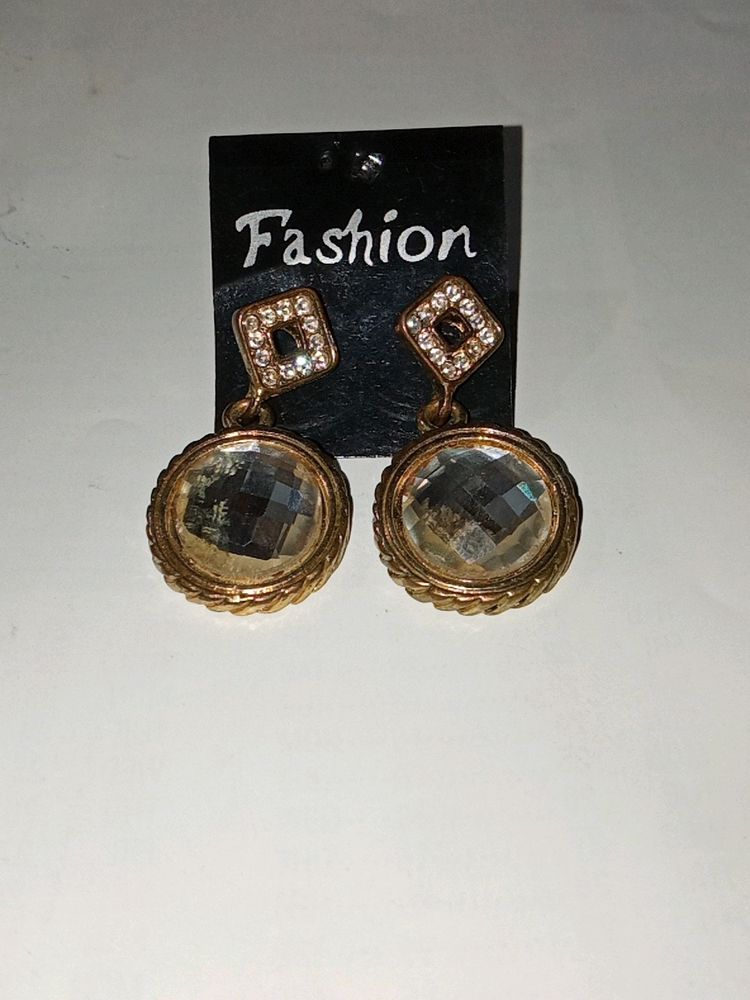 A Medium Sized Golden Earrings