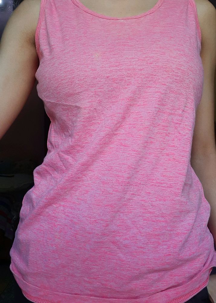 Pink Tank Top 💓 Also Can Wear It In GYM