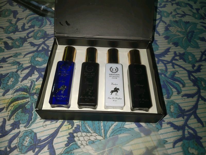 4 Perfumes Set By Denver Box Packing New