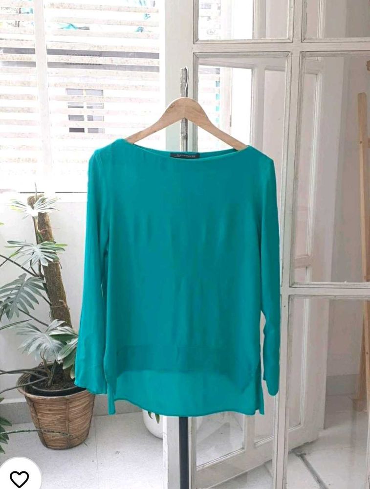 ZARA Green top