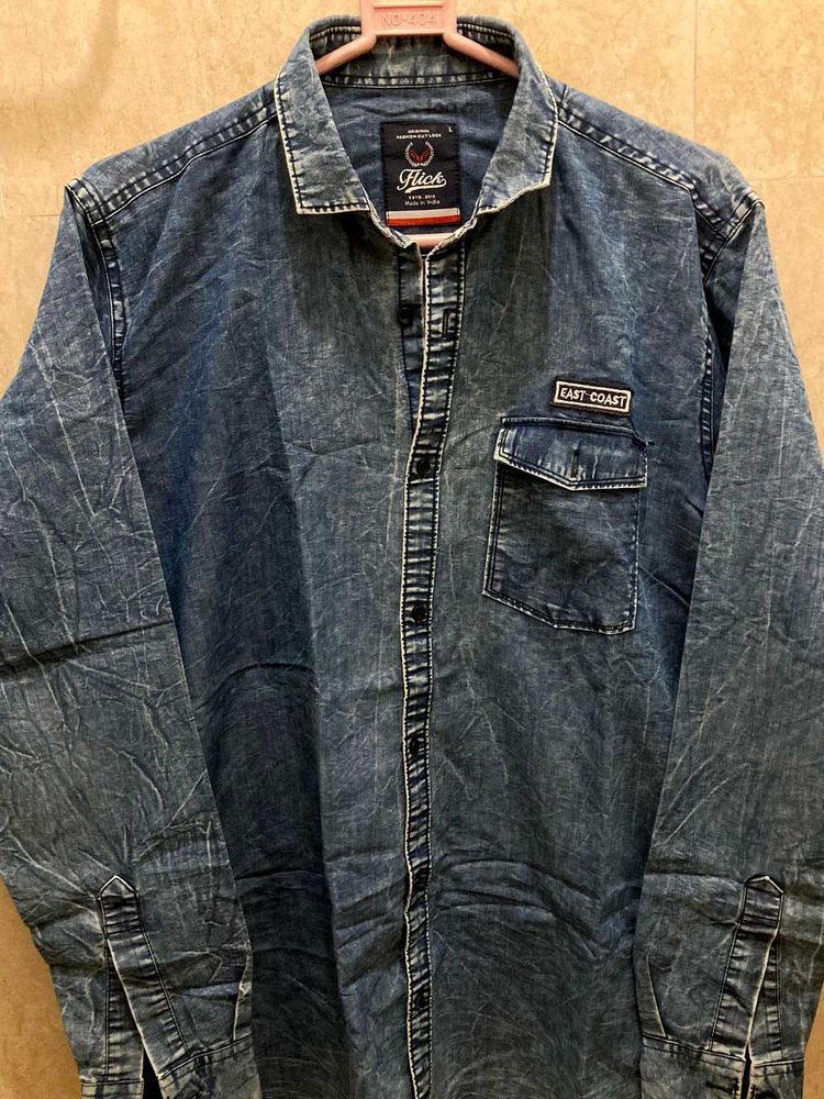 FLICK Denim Cotton Shirt.