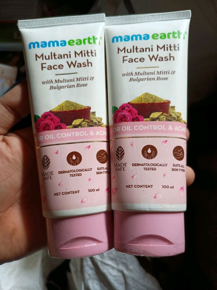 New Pack Of 2 Multani Mitti Face Wash