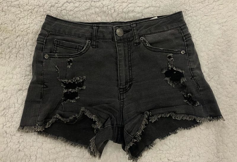 Aeropostale brand charcoal ribbed shorts