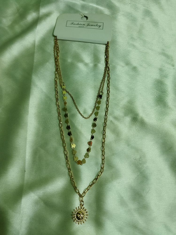 3 Layer Golden Necklace