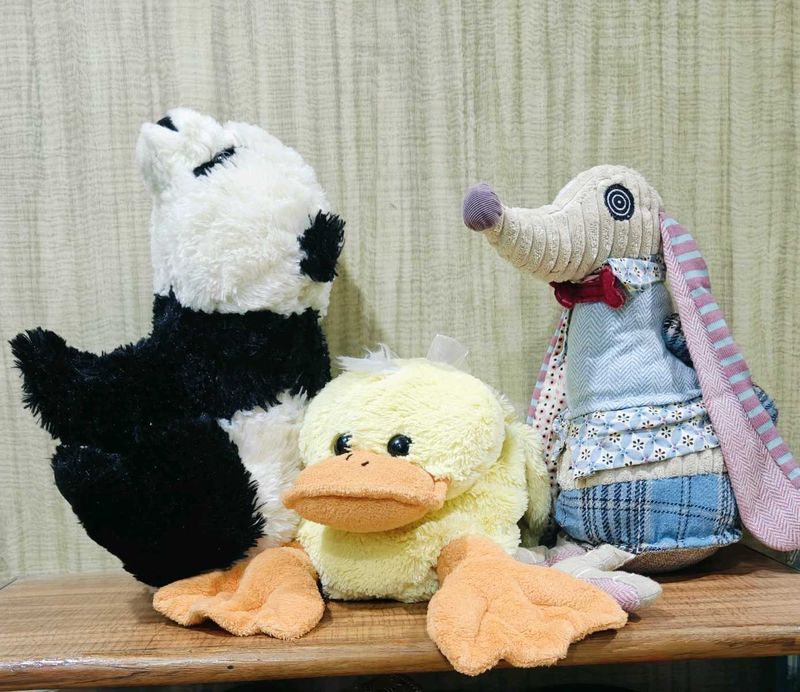 Combo Of 3 Imported Soft Toys