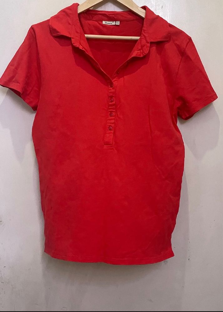 HANES POLO T-SHIRT