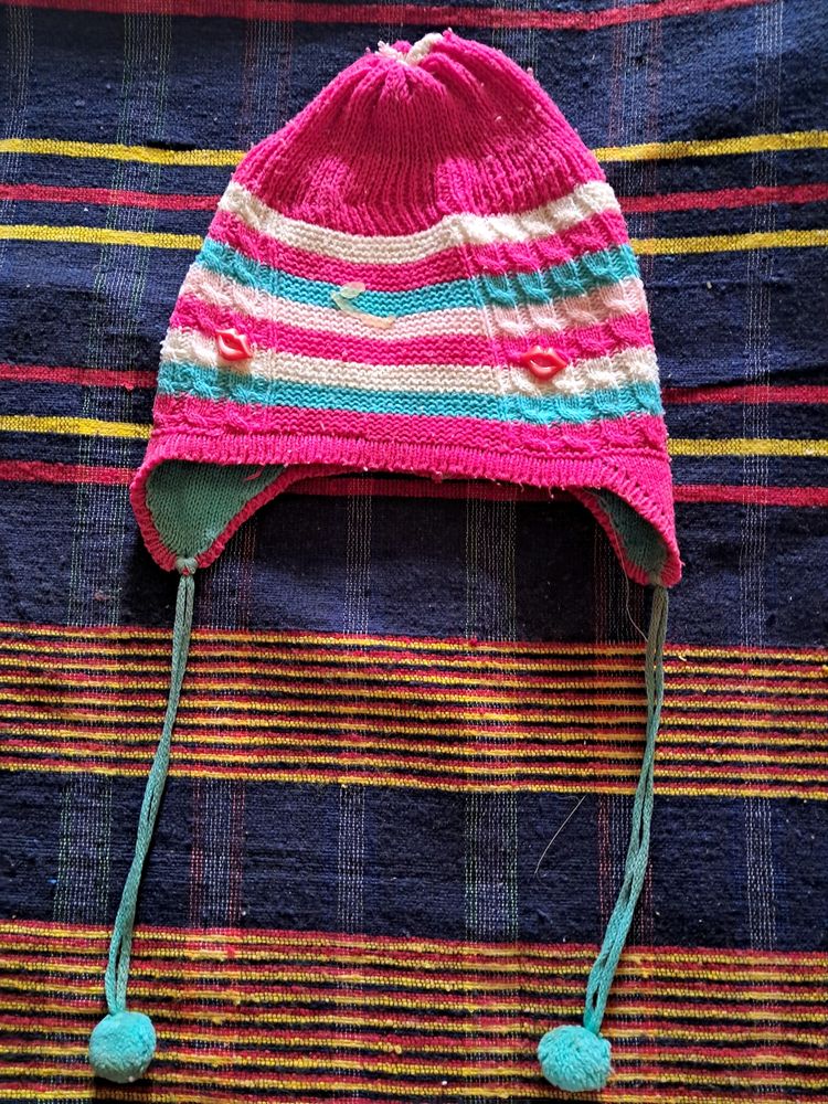 Woolen Cap For Girls/boys