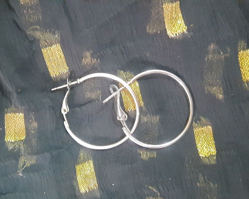 Silver Hoop Earrings