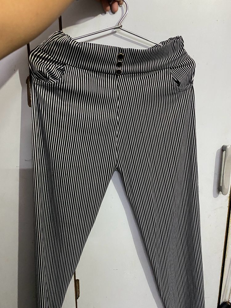 Black And White Pant