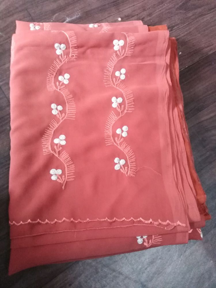 Saree With Stiched Blouse