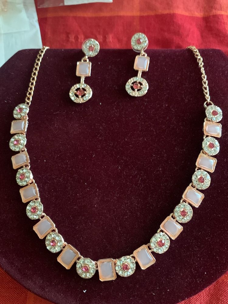 Brand New Rose Gold Necklace Set