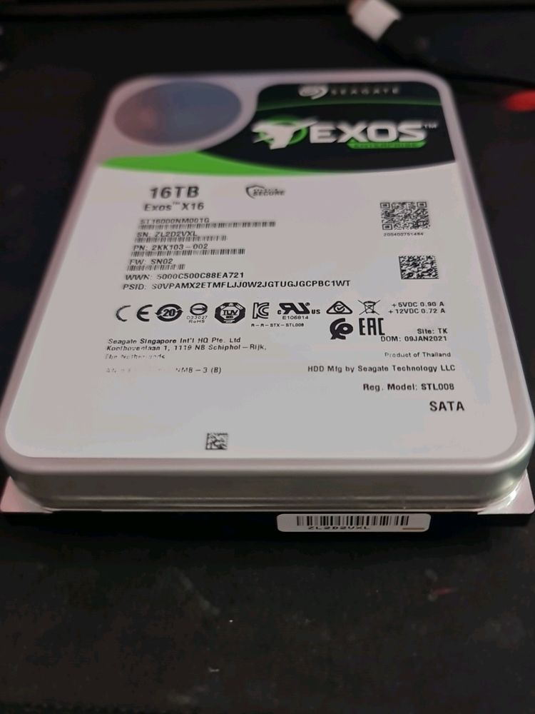 Segate 16 Tb Hdd