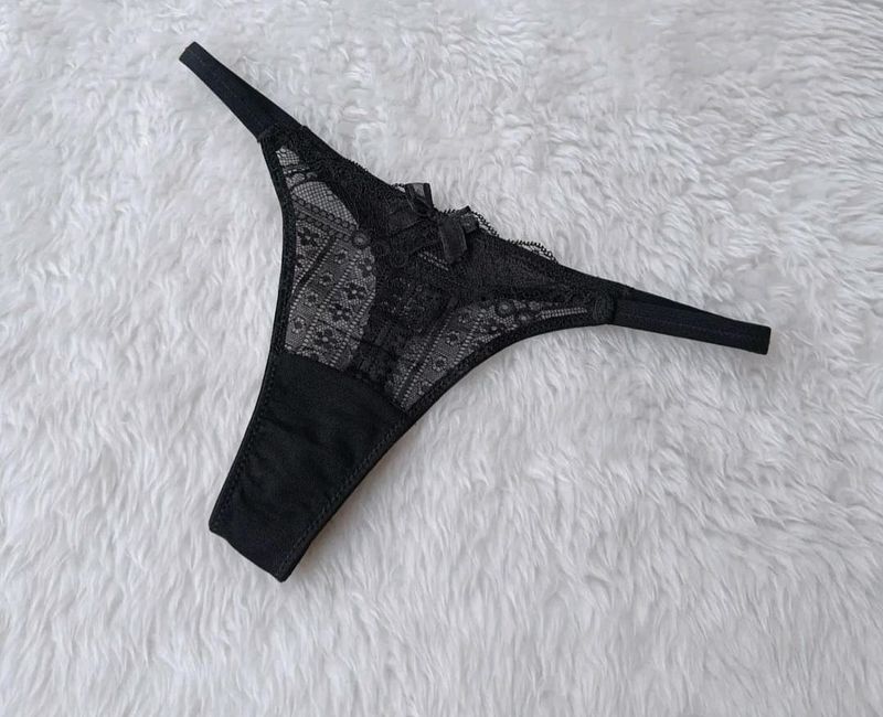 Thong Black Net