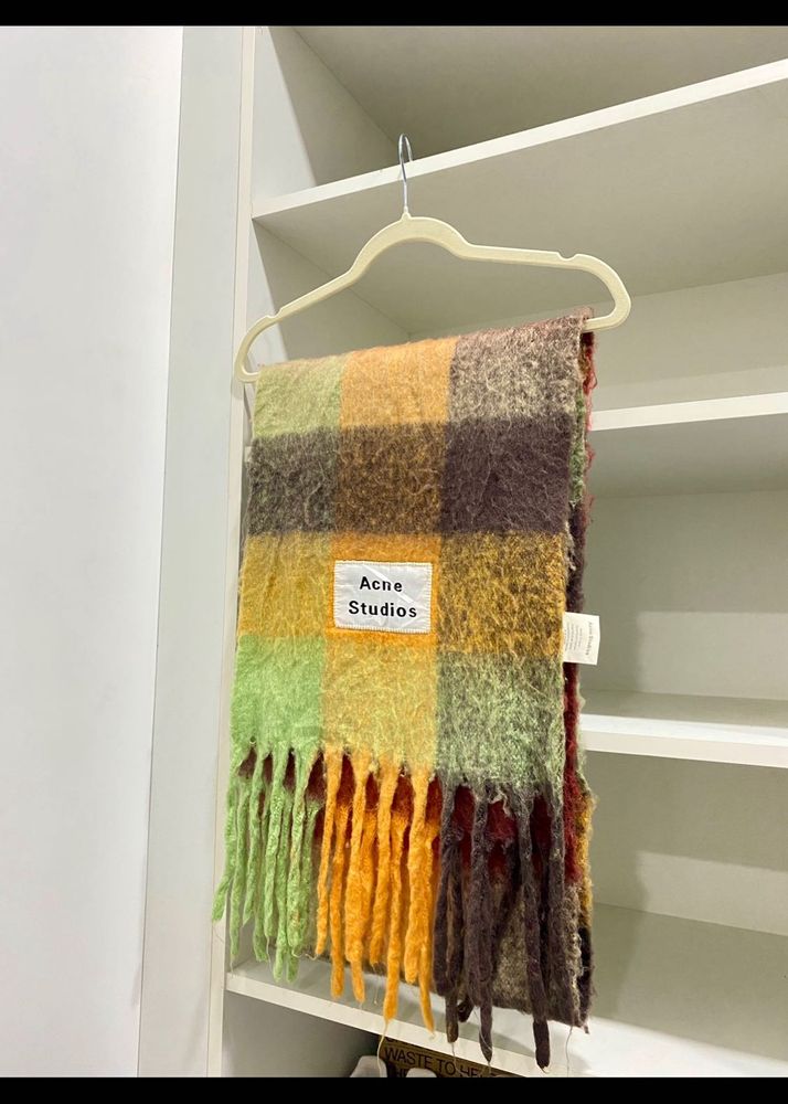 Acne Studios Mohair Checked Scarf