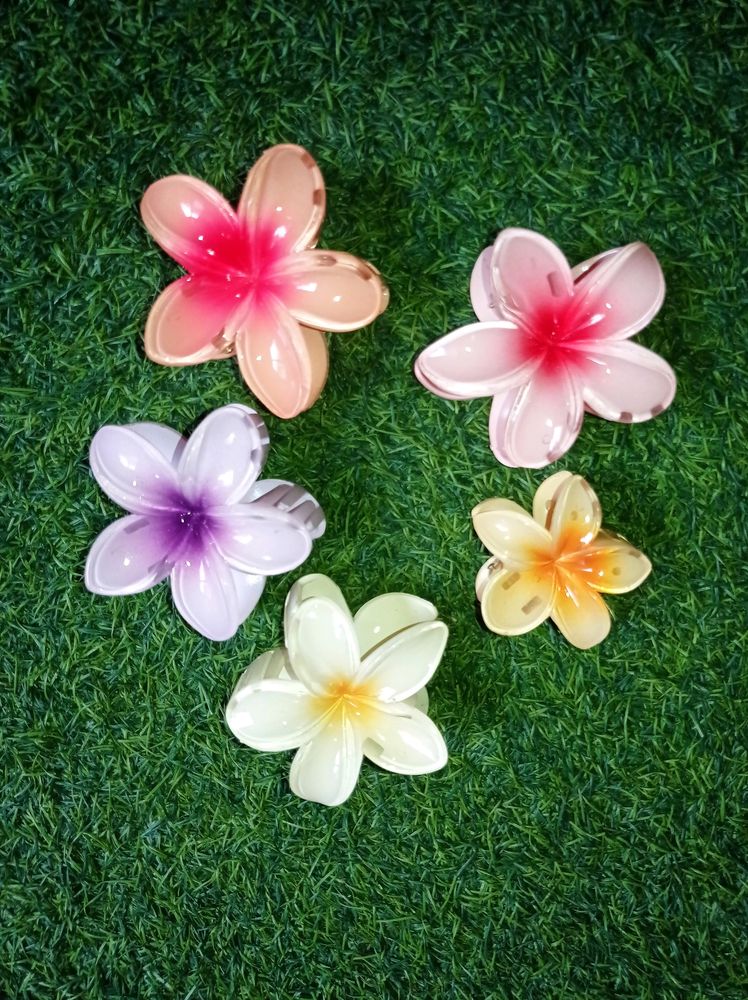 Korean Flower Claw Clips