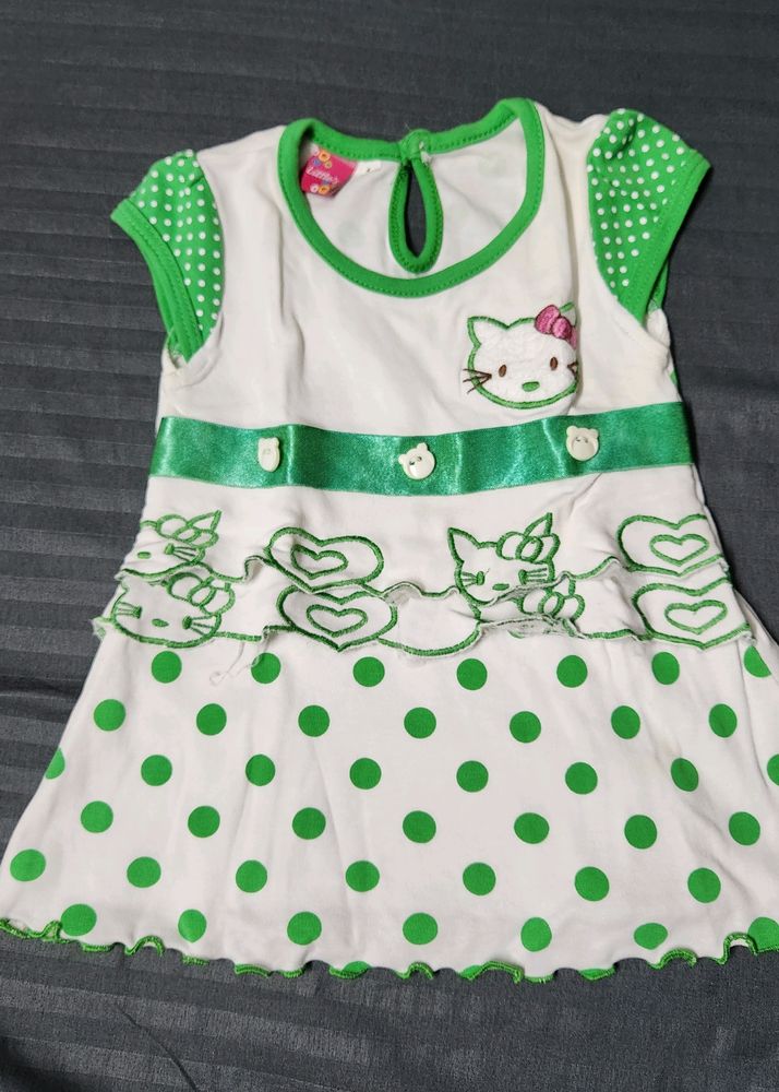 Green Dress For Newborn Girl Baby