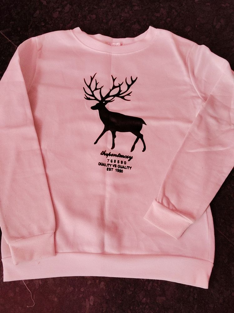 WHITE DEER SWEATSHIRT