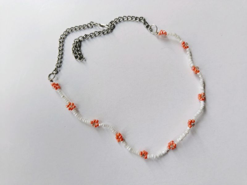 Cute Orange Daisy Choker