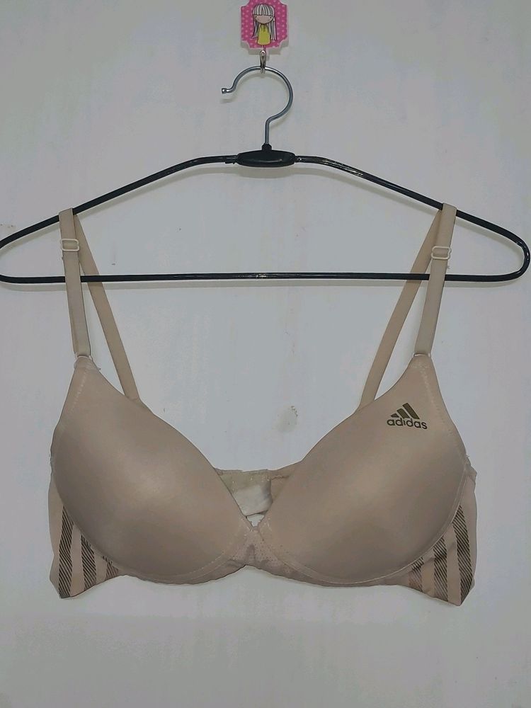 Adidas Nude Colour Padded  Bra