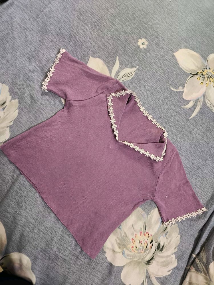 Pinterest Purple Crop Top