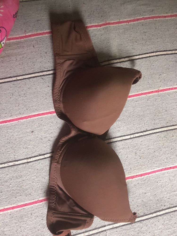 Brown Colour Bra 32 Size This Is Push Up Br