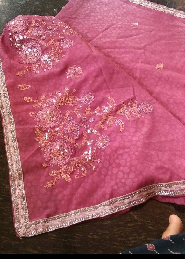 🥰Never Worn Embroidery Work Saree🥰