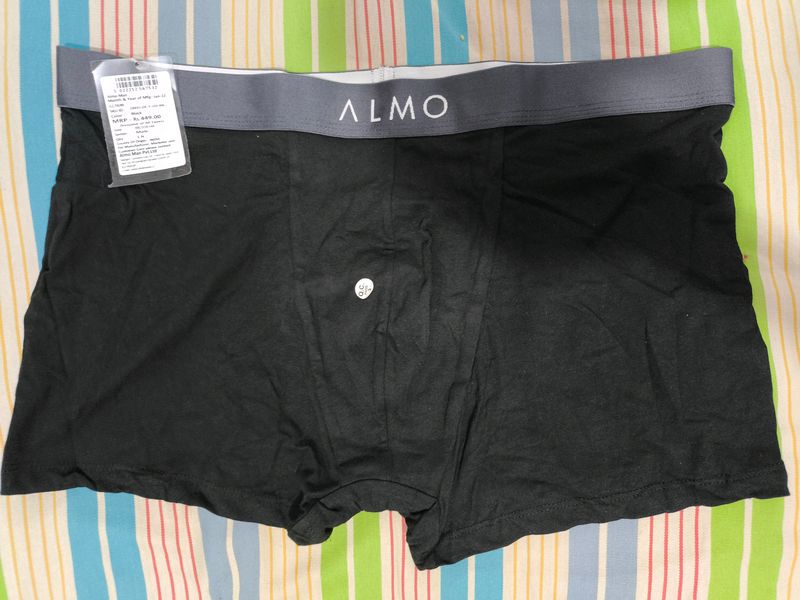 Almo Men Brief Trunk Black Underwear Innerwear XXL