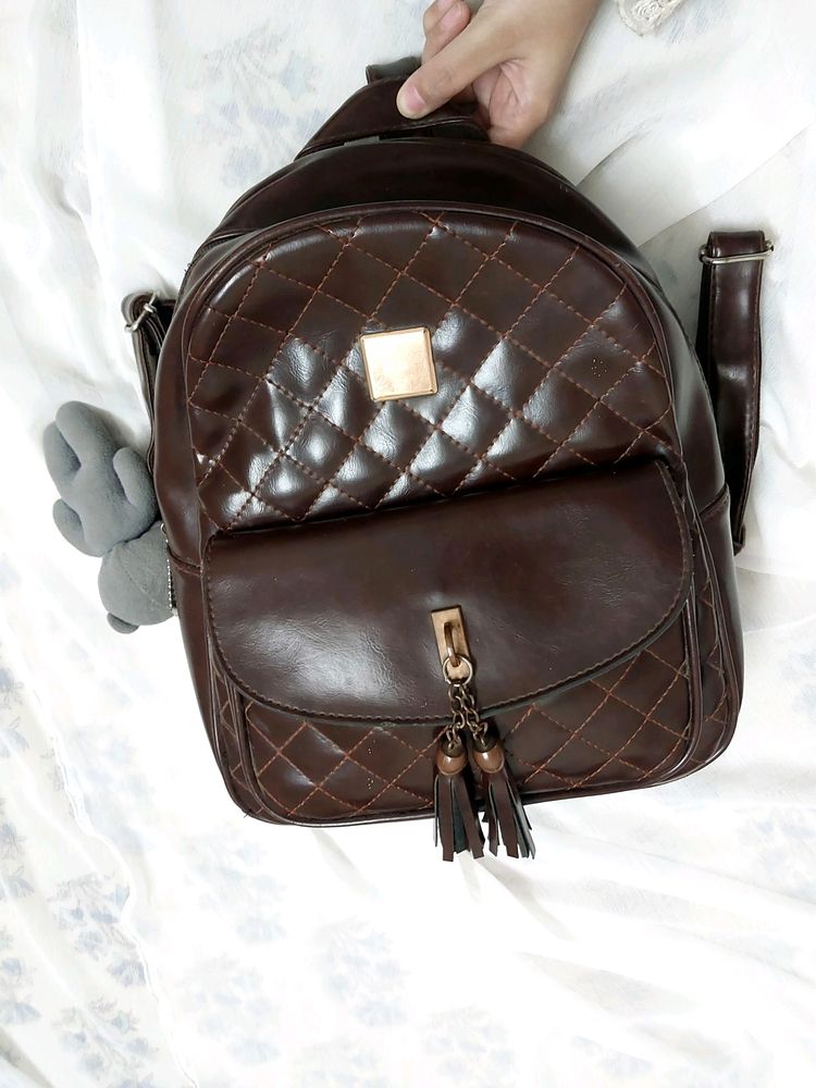 Coffee Brown Backpack