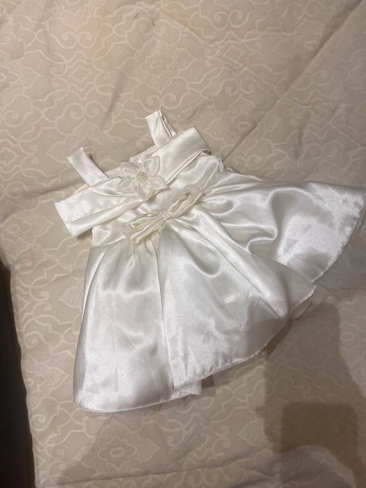 3-9 Months Baby Girl Satin Frock