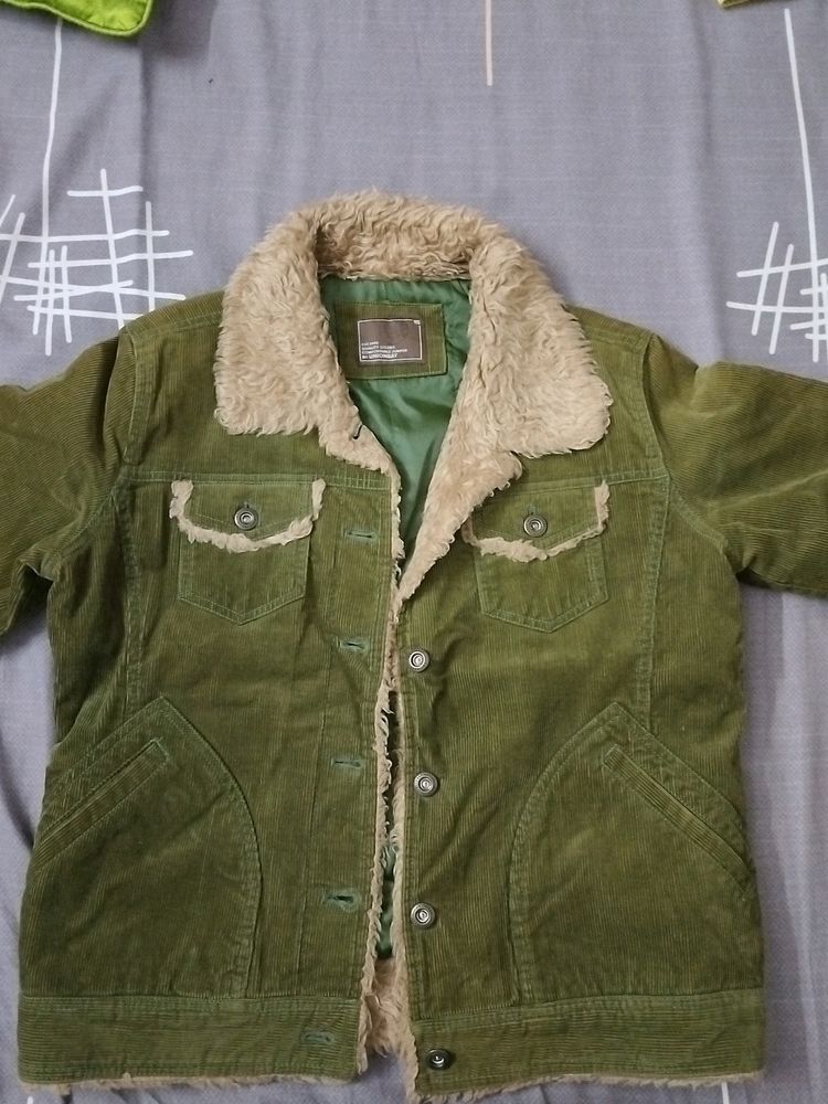 Olive Green Winter Jacket For Women