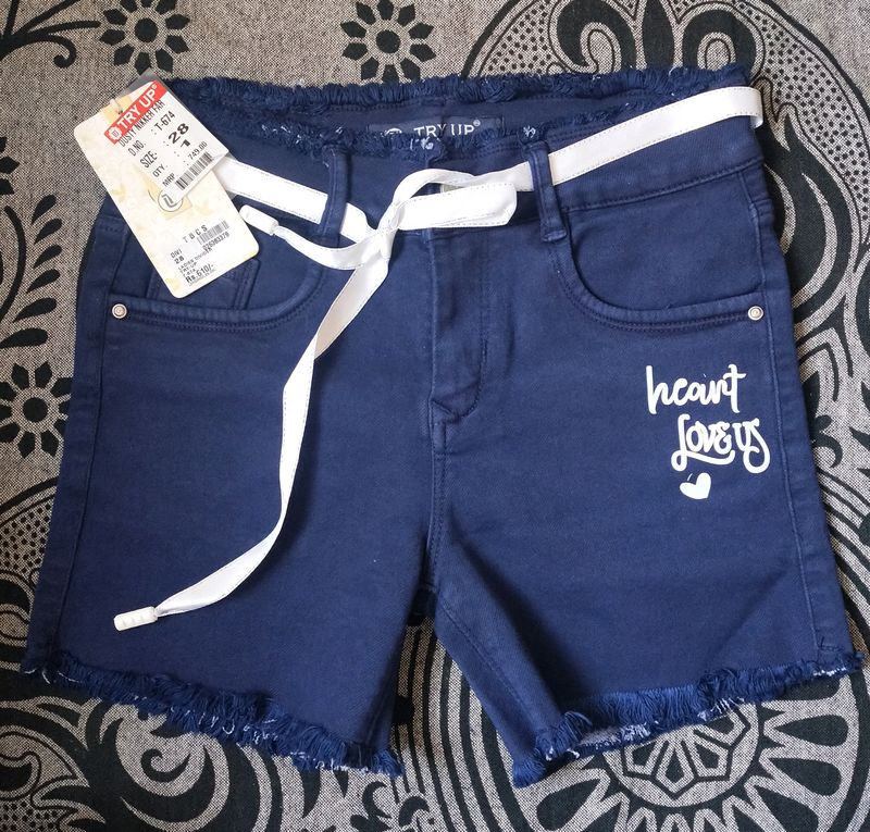 Dark Blue Short Jeans