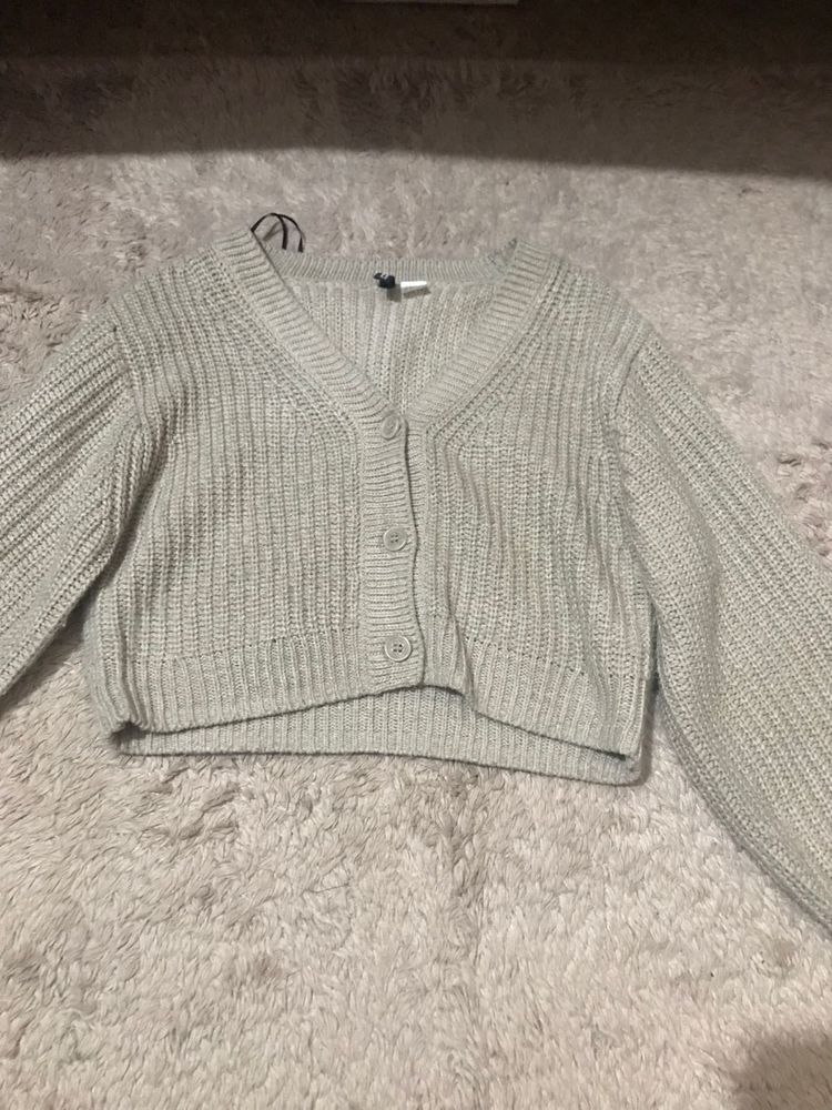 H&M Ribbed Cardigan Sweater