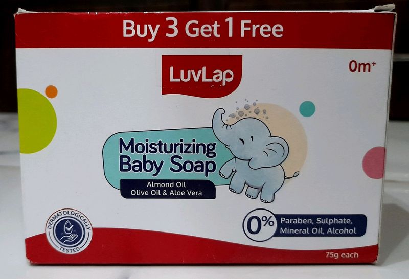 LuvLap Moisturizing Baby Soap