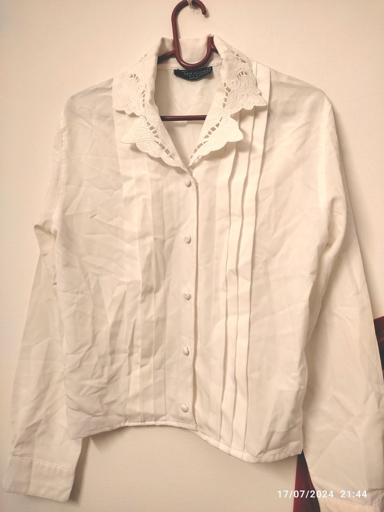 White Office Wear Shirt