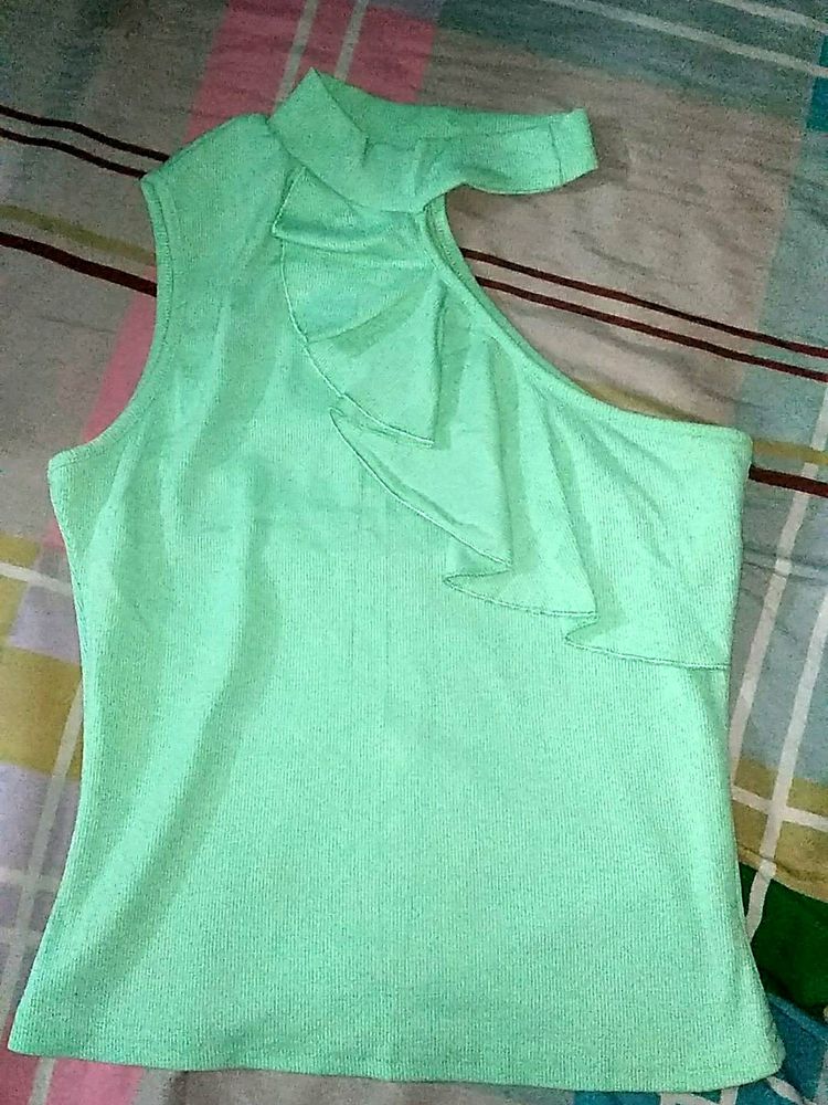 New Top In Green Colour