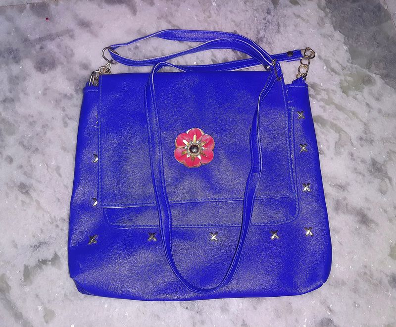 Blue Color Sling Bag