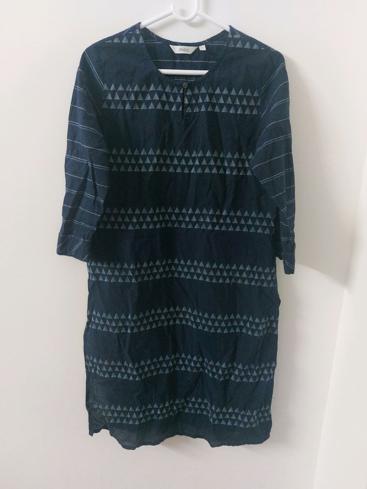 Blue Kurta In Size L