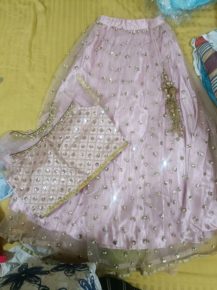 Size 30 Party Wear Lehenga For Girls