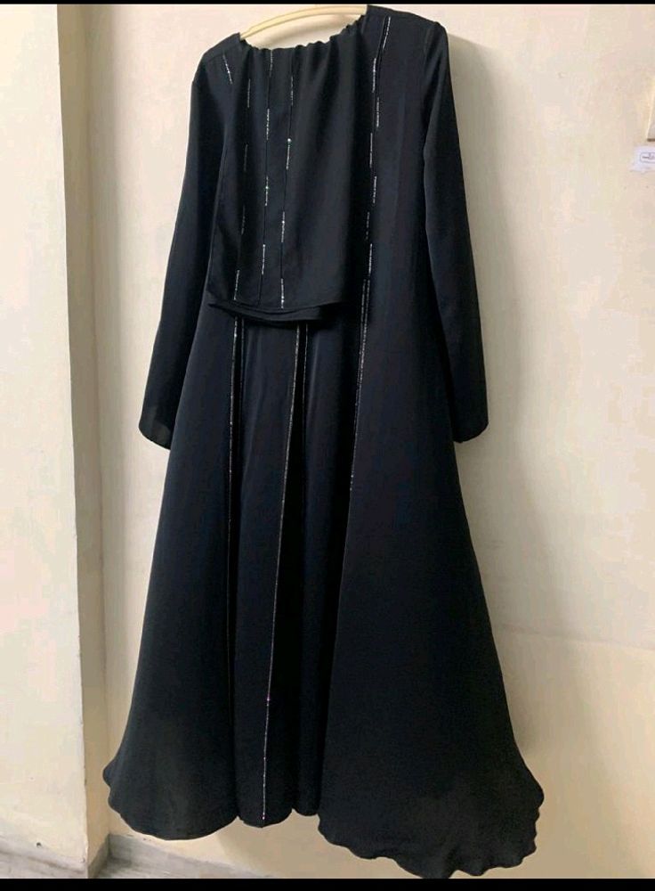 Designer Abaya with Elegant Sling Bag Combo 👜