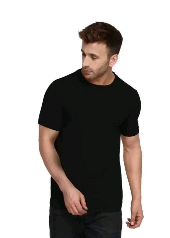 New Men's Casual Black T-Shirt