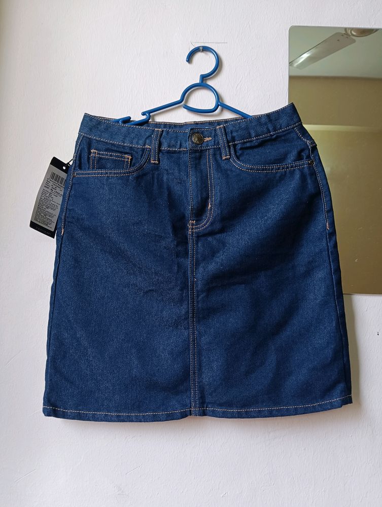 Tokyo Talkies Women Denim Mini Skirt