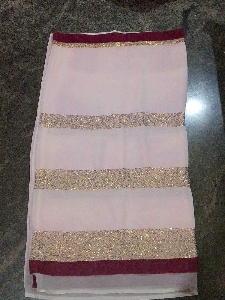 Frequency work saree with gold border