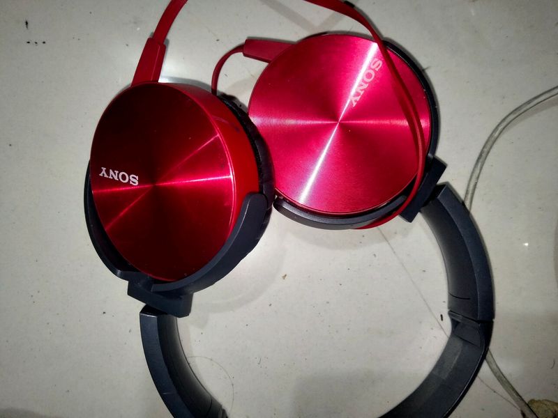 Sony MDR-XB450 🎧Headphones(Red)