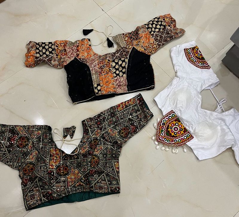 Combo Of 3 Navratri Blouses