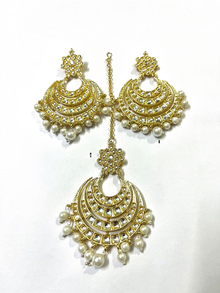 Mangtika With earings Set