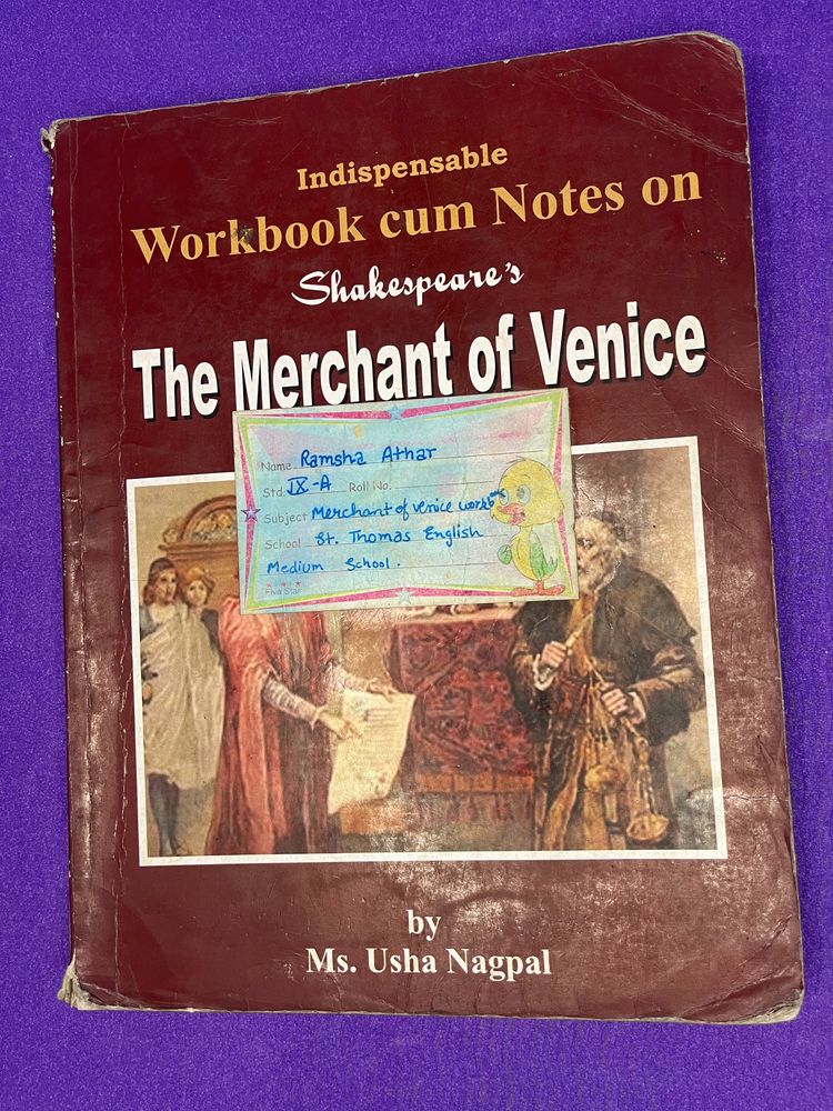 Class9- 10 Icse Merchant Of Venice Workbook