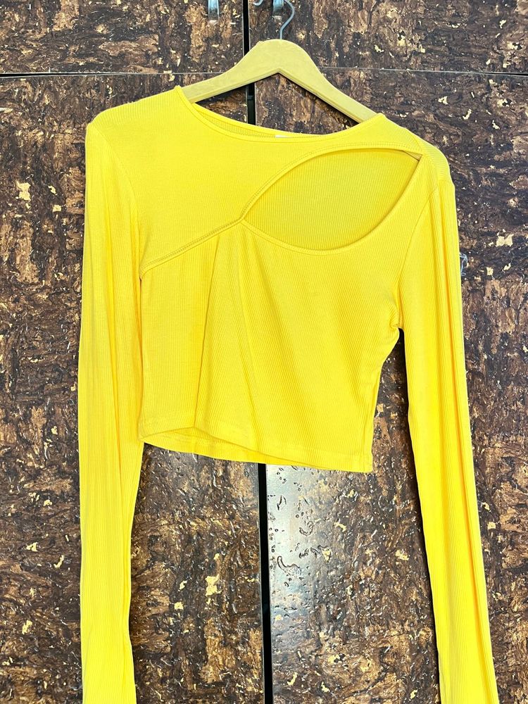 Yellow Cut Top