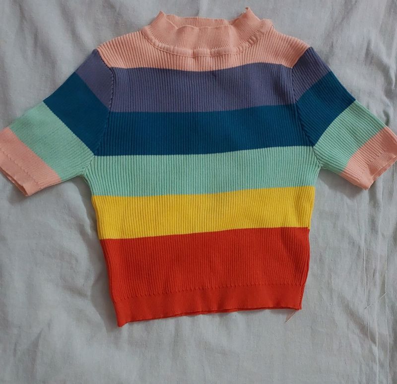 Rainbow Crop Top