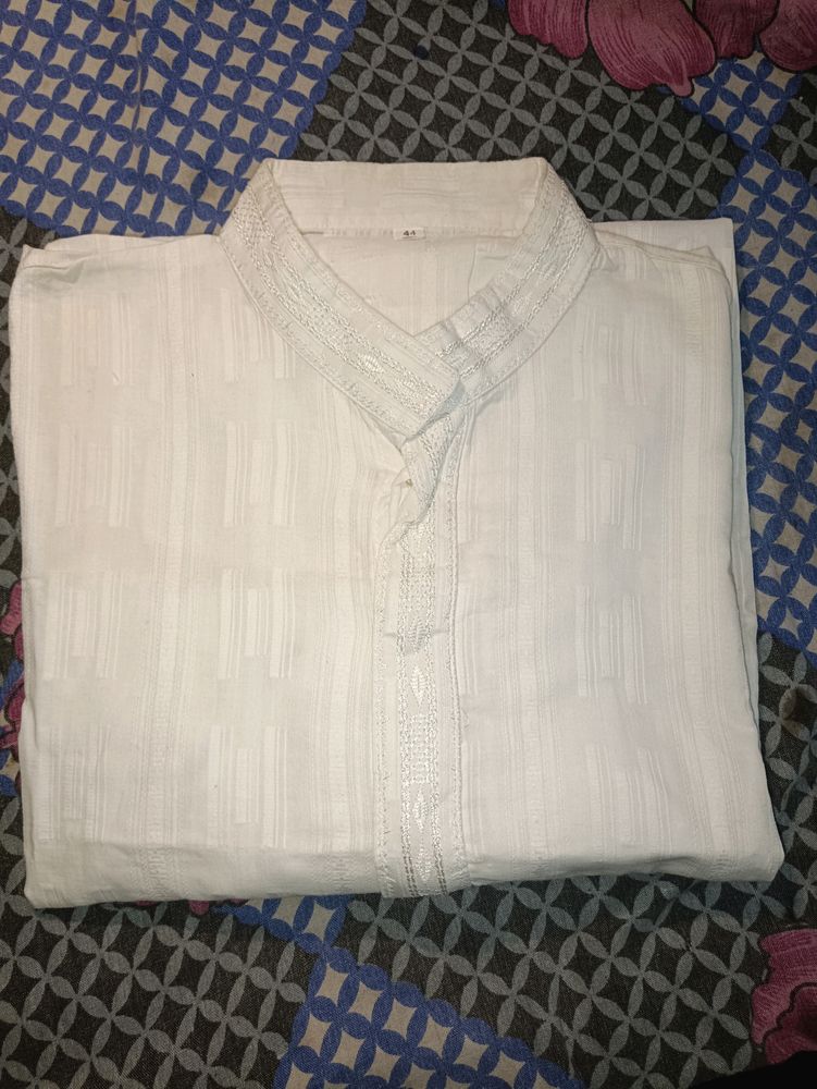 White Kurta For Men